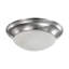19 W - 11 po - Luminaire encastré à DEL Twist & Lock - À intensité variable - Nickel brossé - Verre givré