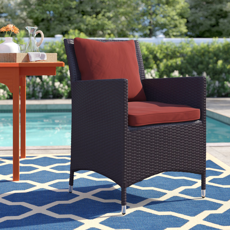 Fauteuil d'extérieur Modway Convene, Groseille