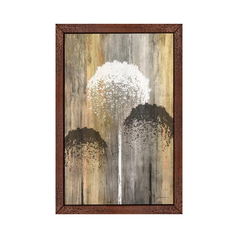 Rustic Garden I by James Burghardt - Print on Canvas, 66.04 cm H x 45.72 cm W, Brown Framed