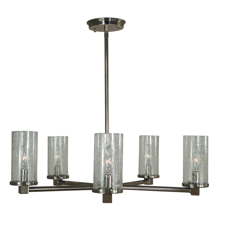 Lustre 5 lumières Bryanne par Latitude Run®, Nickel brossé