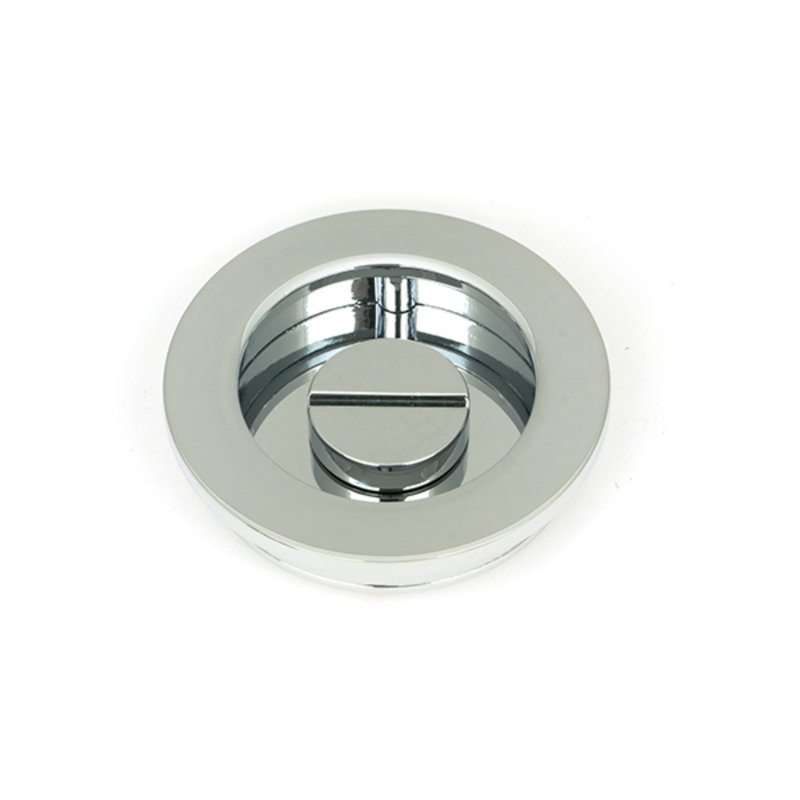 Door Accessory, 6cm H x 6cm W x 1.3cm D, Polished Chrome