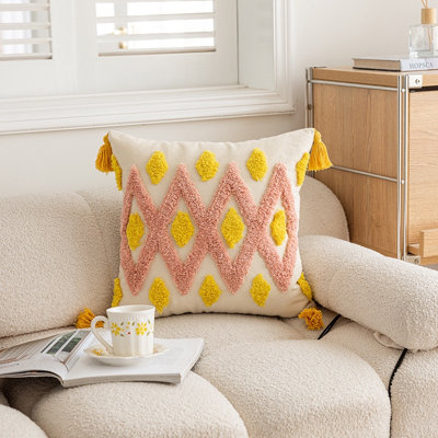 Geometric Multicolour Square Cushion Cover
