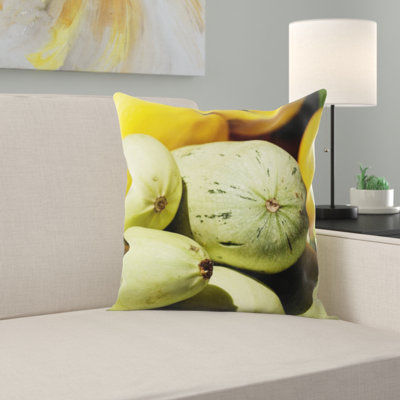 Zucchini Square Pillow Cover and Insert