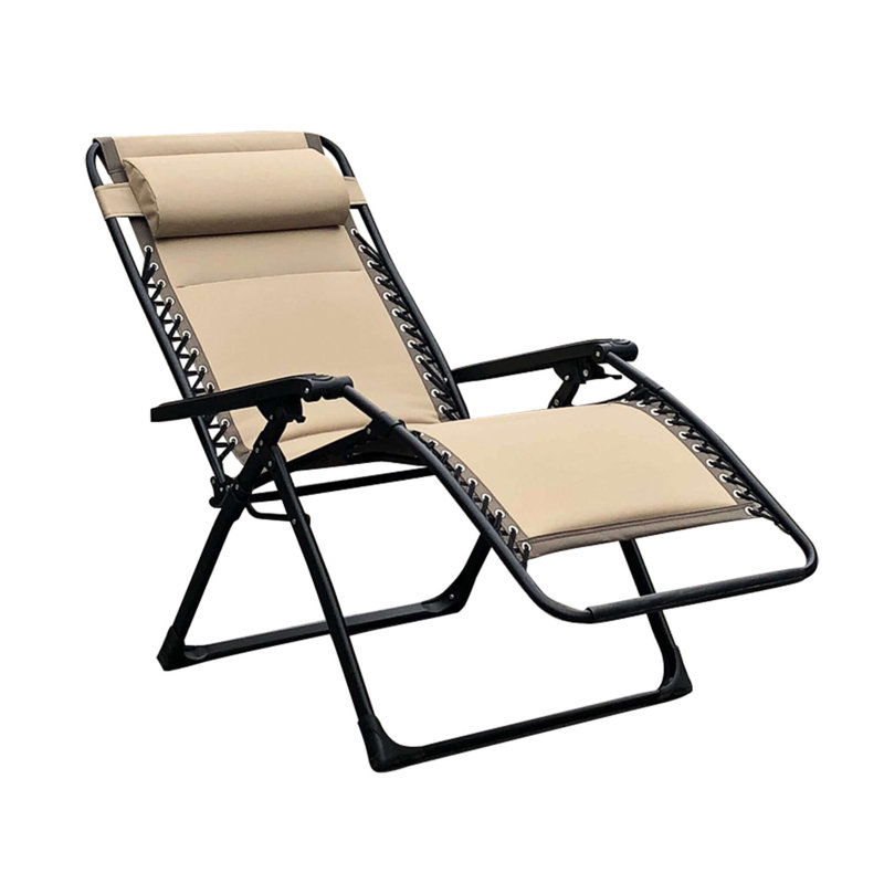 Ardell Folding Deck Chair, Brown