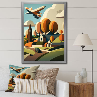" Little Village In Autumn Countryside "