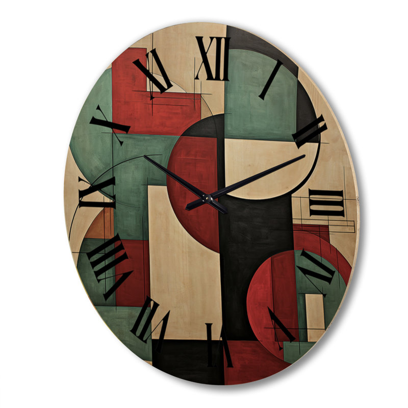 Horloge murale en bois massif Lelie, Très grand