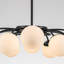 Luminaire suspendu en forme de globe en verre opale noir-1472807951