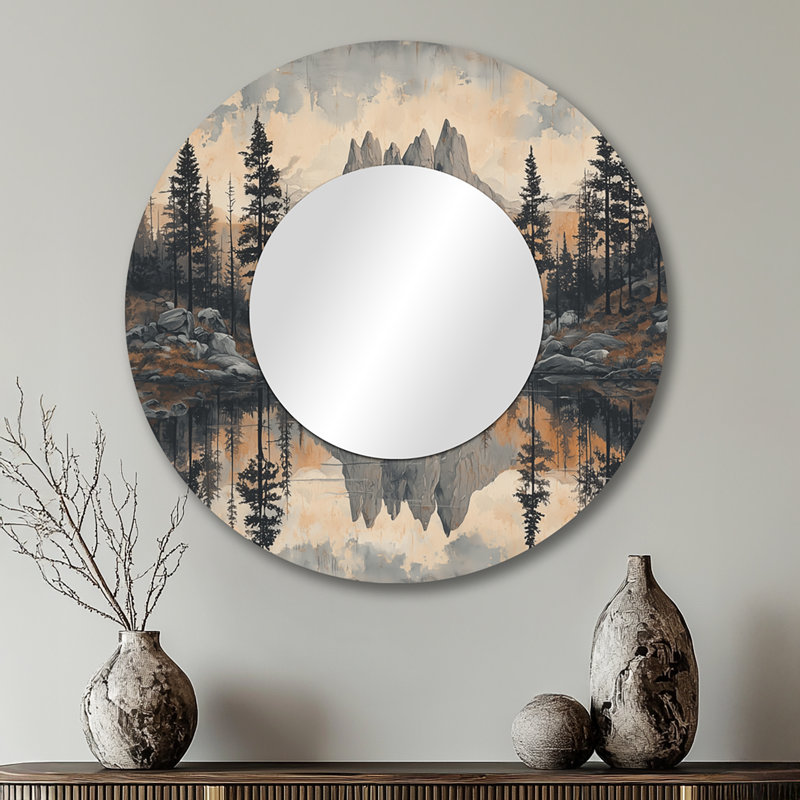 Miroir d'appoint mural, 29 po x 29 po