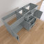 Meuble-lavabo 72 po sans lavabo supérieur, base d'armoire seulement, rangement pour salle de bain à 3 tiroirs, conception à quatre portes, résistant à l'eau et aux taches, non assemblé-118473472