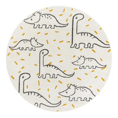 Unique Loom Dinosaur Whimsy Kids Rug