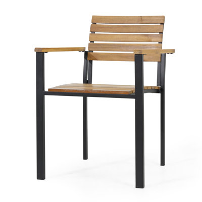 WOOD AND METAL CHAIR