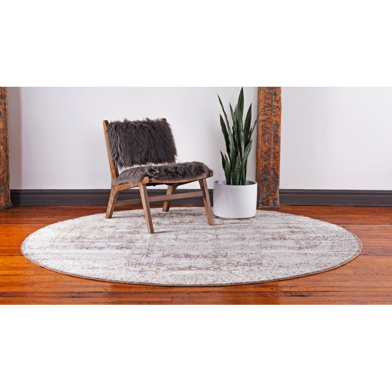 Varonique Geometric Indoor Rug, Round 3'