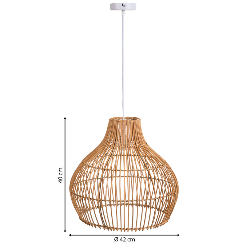 Aldwon 1 - Light Bronze Lantern Pendant, 40cm H x 42cm W x 42cm D