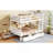 Twin Over Twin Rubber Wood Bunk Bed With 2 Drawers, Convertible Into 2 Twin Beds, Twin Size Bunk Bed With Ladder And Safety Guardrails-2010561865