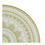 MANDALA GOLD 8 Piece Dinnerware Set, Service for 2