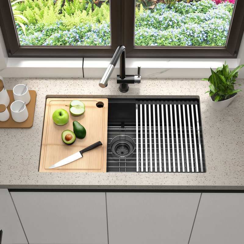 32'' L Single Bowl Stainless Steel Kitchen Sink