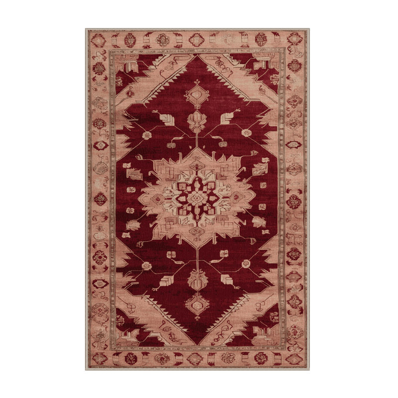 Machine Washable Overdyed Brown Area Rug, Runner 2' x 4'