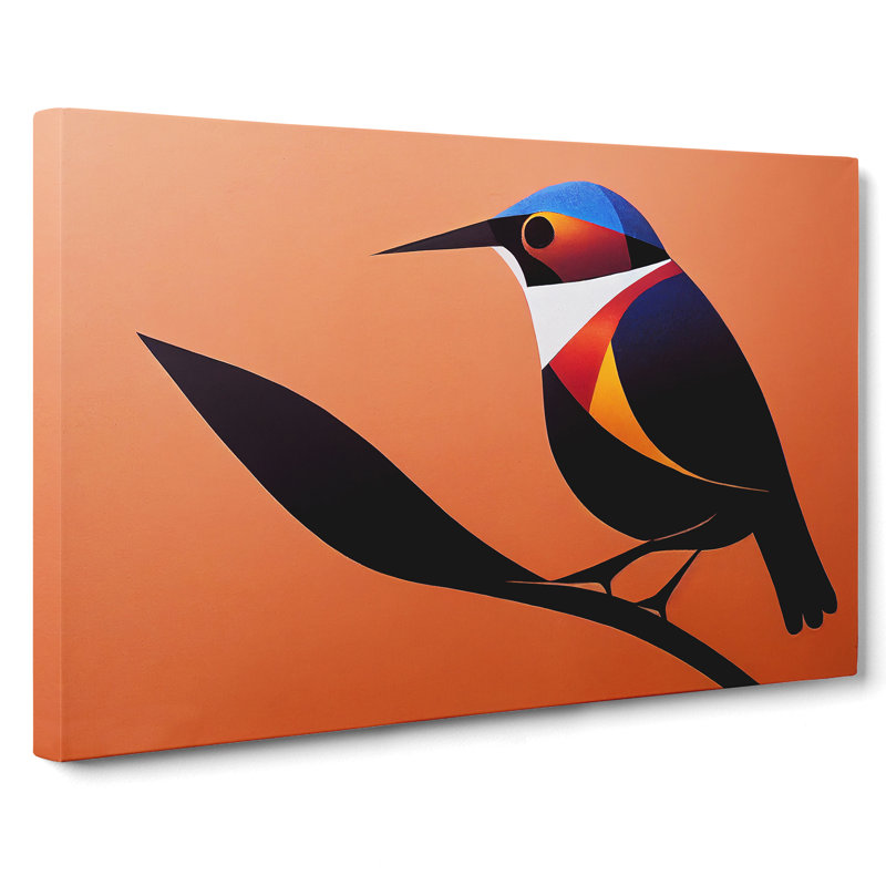 Angelical Bird Abstract - Wrapped Canvas, 35cm H x 50cm W x 3cm D