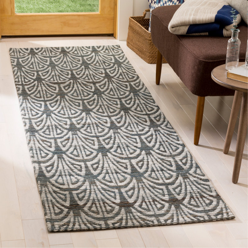 Laumer Hand Woven Performance Geometric Rug, Runner 2'3" x 8'