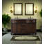 Meuble-lavabo double 60 po avec plateau en granite Aathavan
