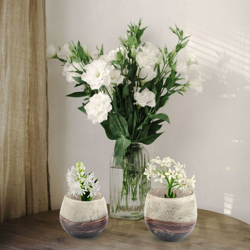 Set of 2 Handblown Glass Bowls