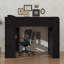 Lit superposé double avec bureau à hauteur réglable, avec garde-robe et éclairage RVB-1419350334
