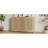 Retro 3-Door Sideboard With Large Storage Space Artificial Rattan Doors And Metal Handles-804891142