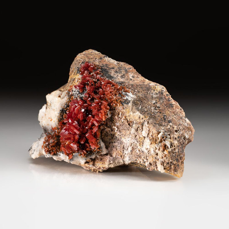 Genuine Vanadinite Crystal Cluster
