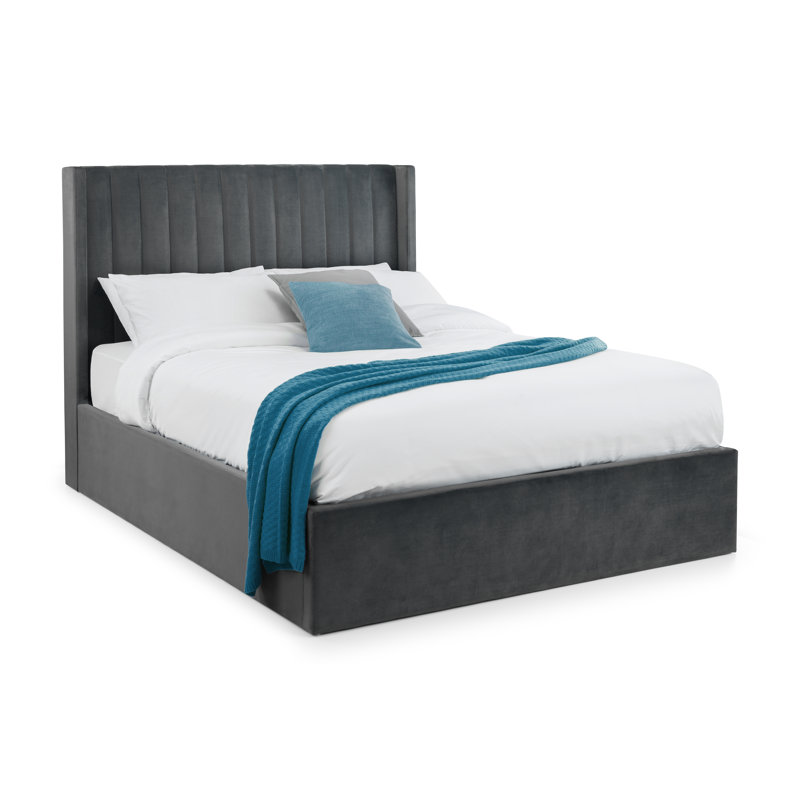 Bozrah Upholstered Ottoman Storage Bed, Super King (6'), Grey