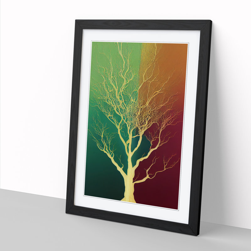 Gothic Tree Vol.4 - Picture Frame Print, Black, 64cm H x 46cm W x 2cm D