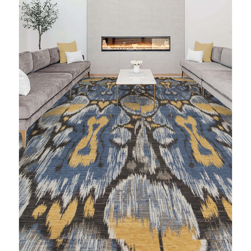Wool Abstract Area Rug