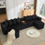 Très grand canapé mobile en forme de U avec chargement sans fil USB, tableau de table basse et aucun assemblage requis-1188786109