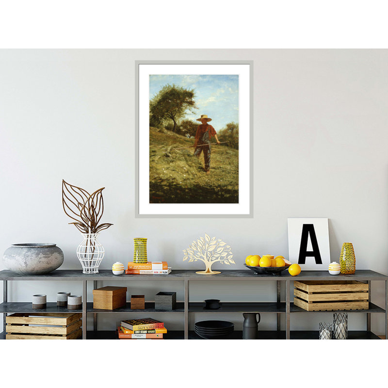 Haymaker par Winslow Homer - Impression sur toile encadrée, 41,5 po H x 31,09 po po