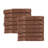 Blue Nile Mills Geometric Luxe Absorbent Cotton Face Towels, Set Of 12-1571312689