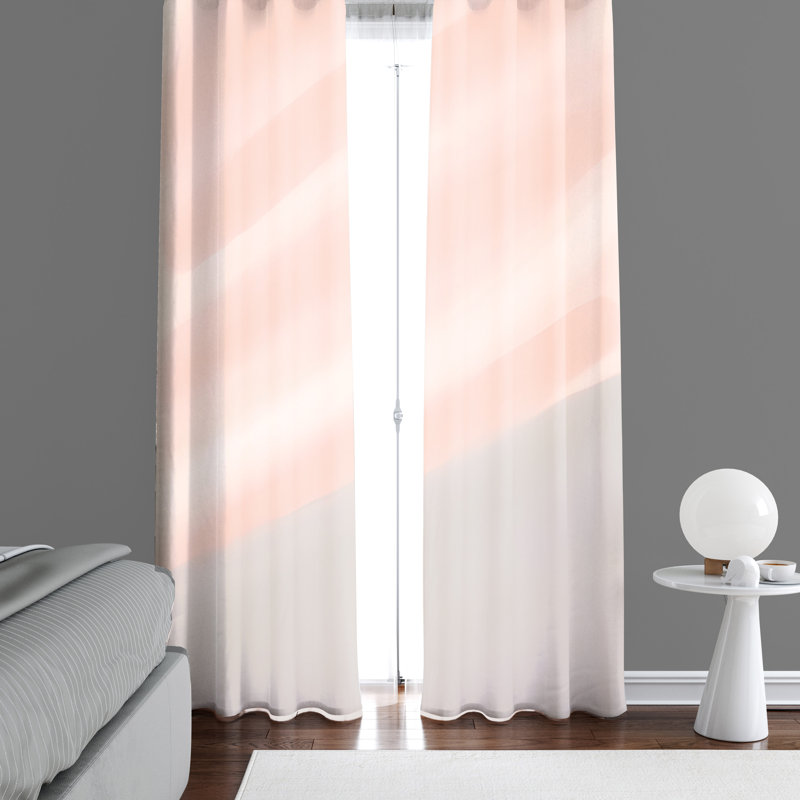 Paire de rideaux semi-transparents en polyester Annalysa, L 40 po x L 61 po