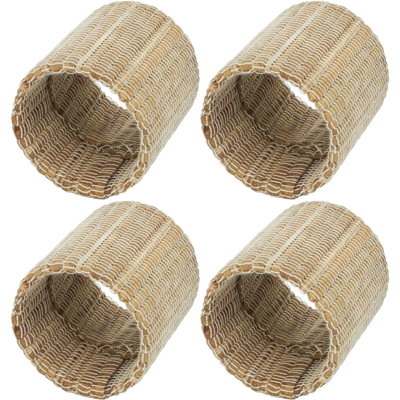 Rond de serviette nubby tissé, Naturel