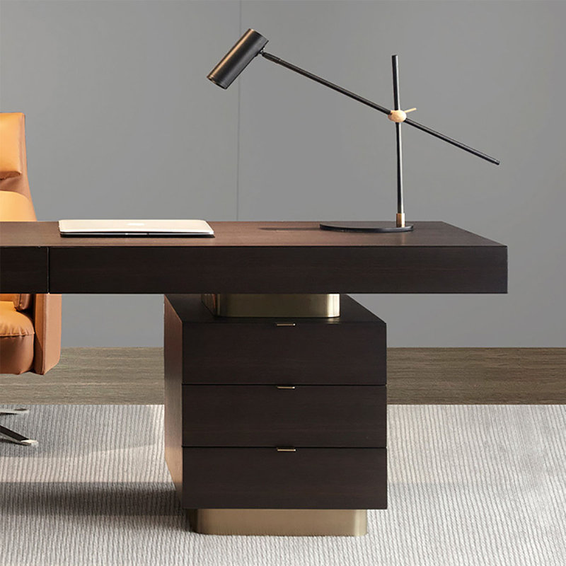 Bureau italien moderne, luxueux et lumineux, H 29,5 po x l 55,1 po x P 23,6 po