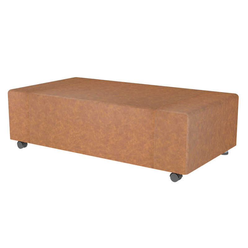 Repose-pieds mobile rectangulaire Pro Series, Noisette