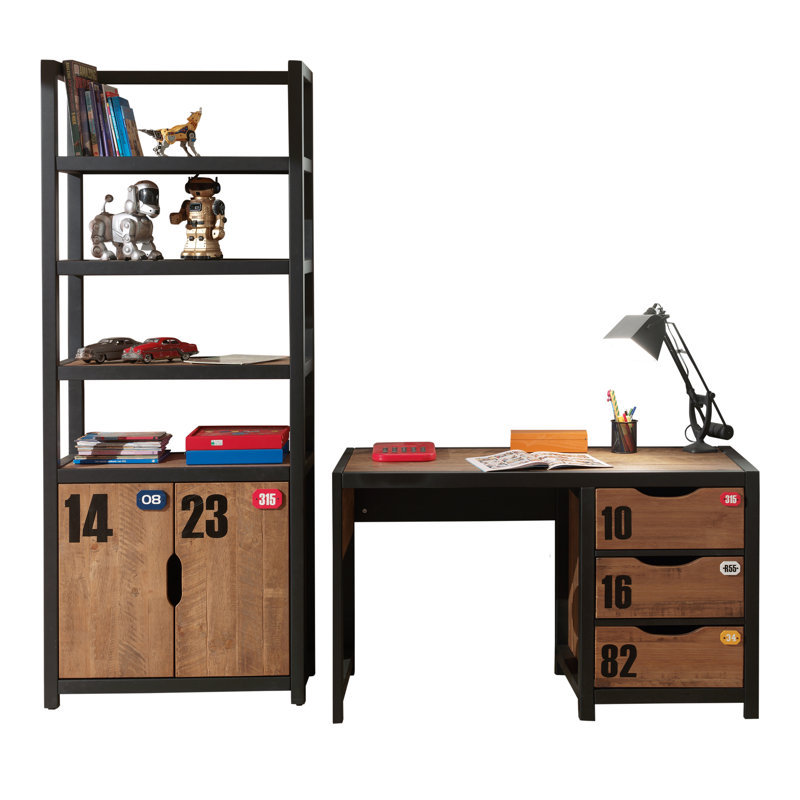 Alex 2 Piece Writing Desk Office Set