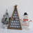 Freestanding Tree Shaped Christmas Advent Calendar With Wreath Magnet