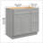 Versatile 36 In. W X 21 In. D X 34.5 In. H In Shaker White Plywood Ready To Assemble Floor Vanity Sink Base Kitchen Cabinet With Right Door-745802551