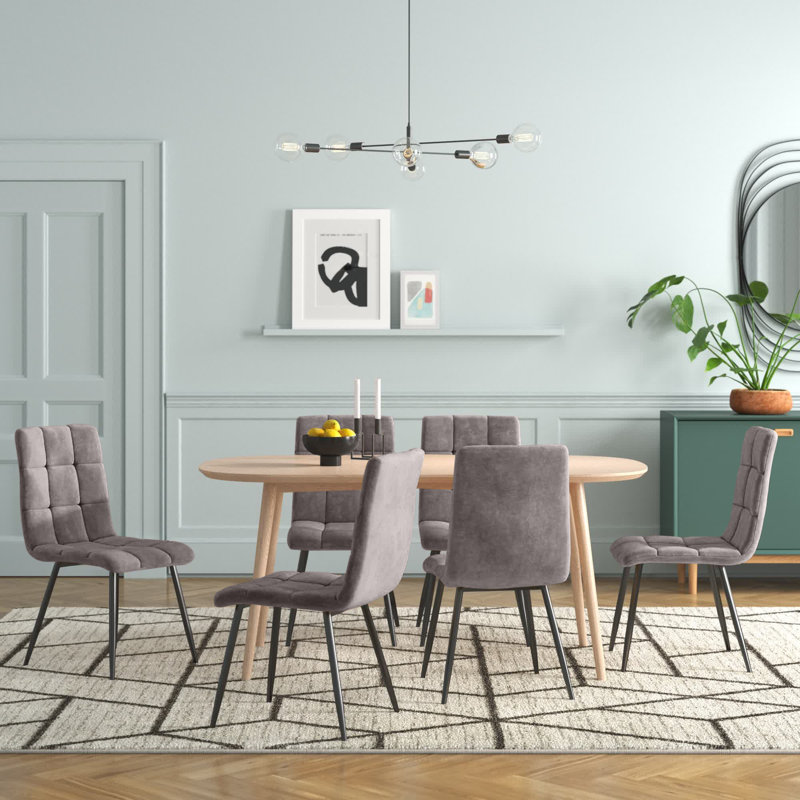 Omari 6 - Person Dining Set, Grey