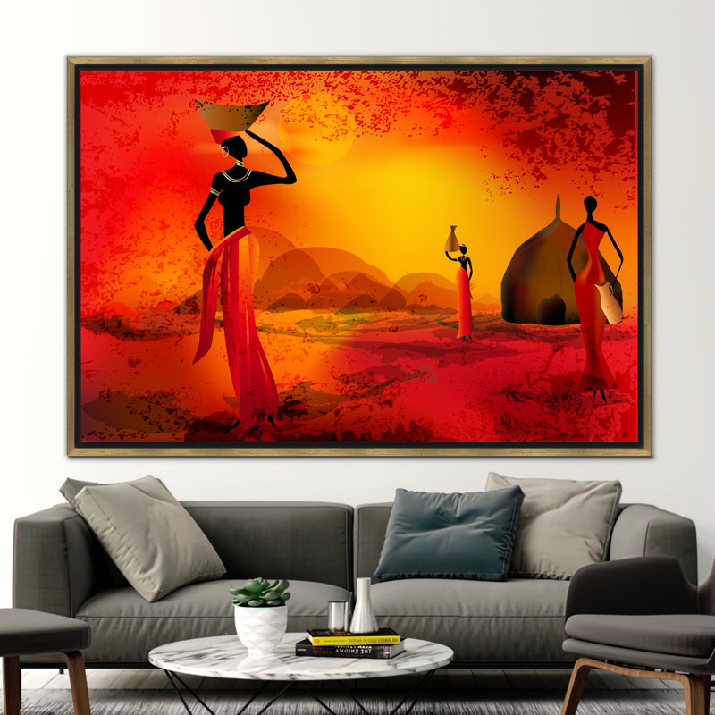 Print on Canvas, Gold Floater Framed, 80 cm H x 110 cm W