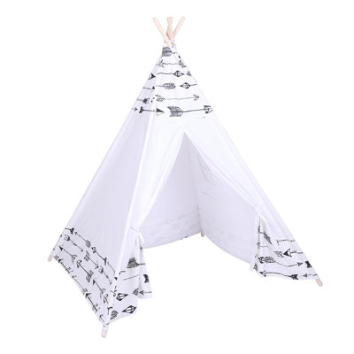 Blue Elephant 120cm W x 110cm D Indoor / Outdoor Cotton Triangular Play Tent