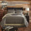  Courtepointe réversible en coton bleu / brun clair standard-2035088117