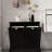Two-Compartment Tilt-Out Laundry Sorter Cabinet-Black