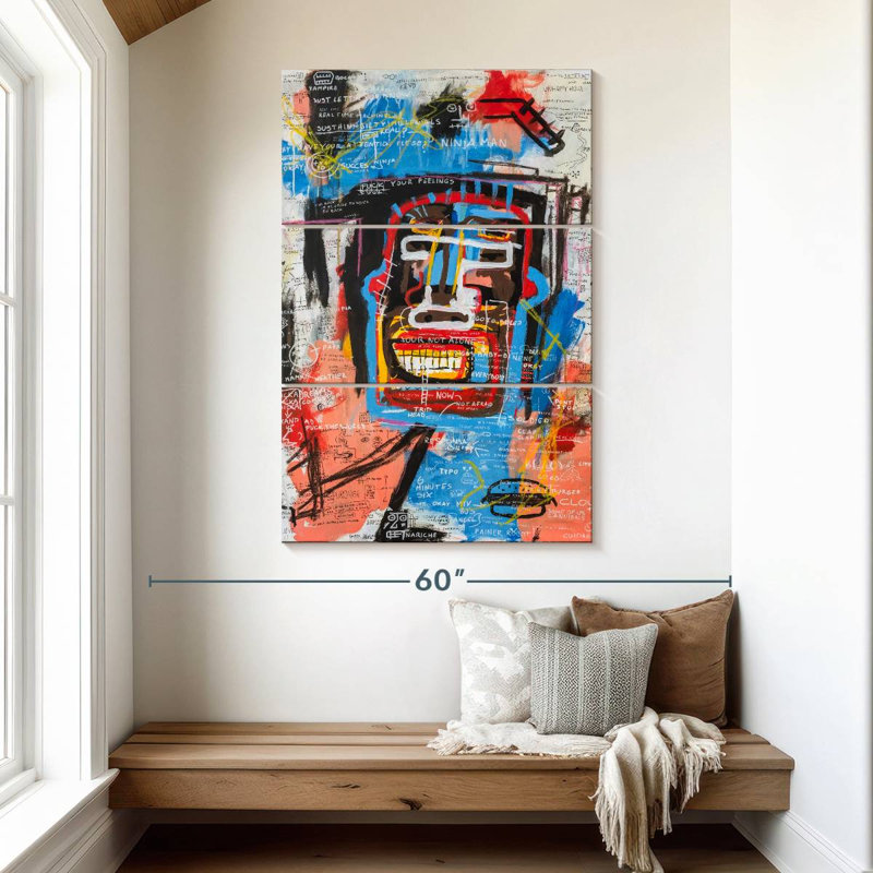 Avery Ninja Face, 50" H x 32" W
