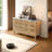 Gerius Fluted 6 Drawers Dresser, Yellow-105517498