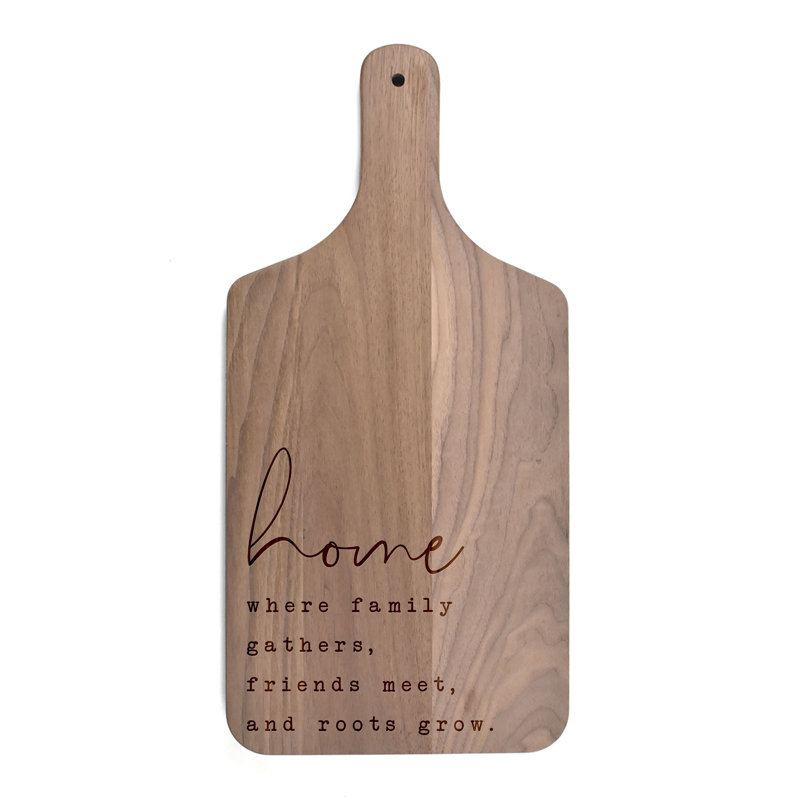 Home Where Family Gathers Paddle Cutting Board