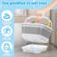 Organisateur de rangement de jouets de bain pliable, support de jouets de bain avec base, rangement de jouets pour baignoire à séchage rapide